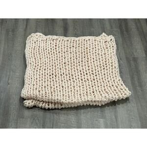 IENJOY HOME Home Collection Premium Chunky Knit Blanket In Blush Pink $199